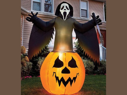 Ghost face pumpkin - ghost,